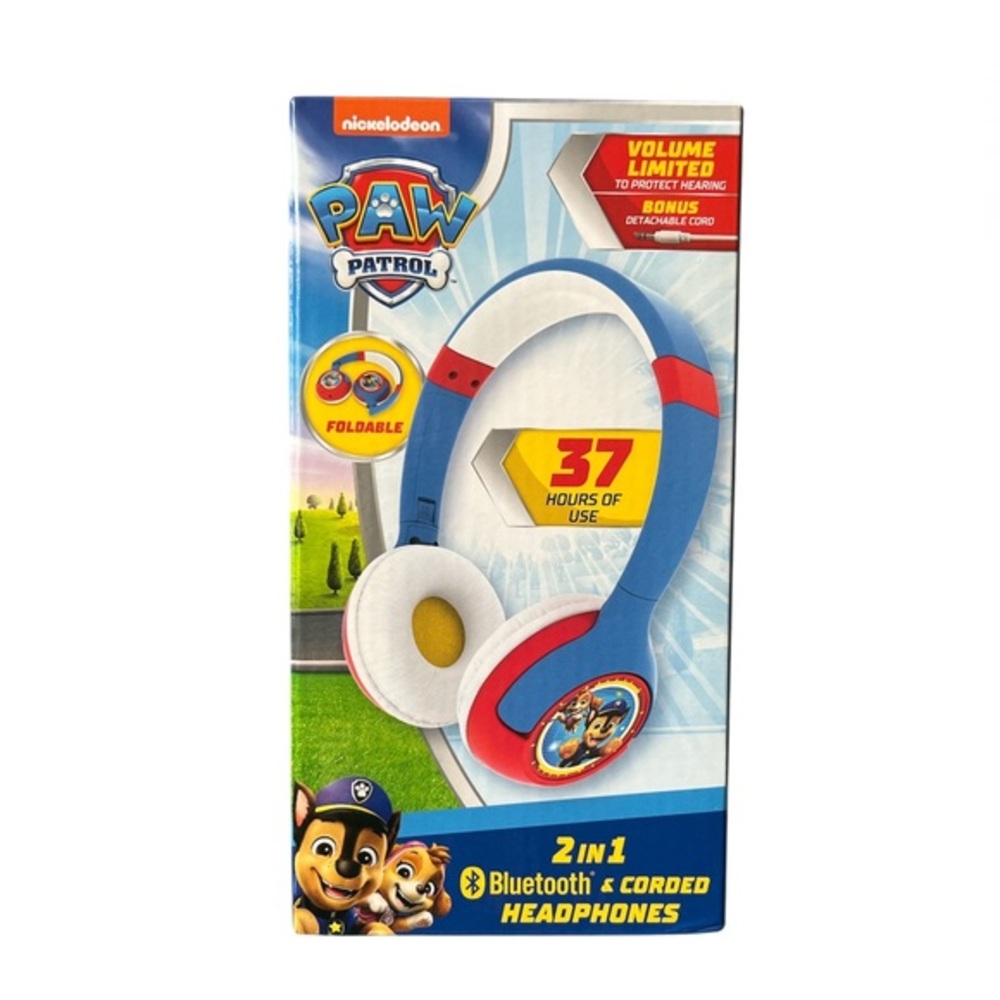 Paw Patrol Kids Bluetooth & Wired Headphones (37 Hours, Foldable)